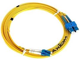 AXIOM LC/SC SINGLEMODE DUPLEX OS2 9/125 FIBER OPTIC CABLE 0.5M