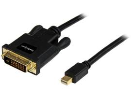 6ft Passive Mini DP to DVI-D single-link cable 1080p 60Hz; mDP 1.2 HBR2; EDID -