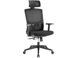 MONOPRICE WORKSTREAM BY MONOPRICE WFH ERGONOMIC OFFICE CHAIR WITH FOAM SEAT_ LUMBAR SUPPORT_ ADJUSTABLE ARMRESTS_ BACKREST_ AND HEADREST