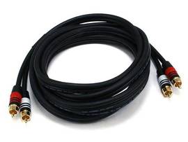 MONOPRICE 10FT PREMIUM 2 RCA PLUG/2 RCA PLUG M/M 2