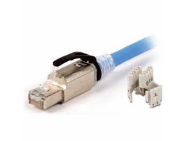 SIEMON COPPER, RJ45, Z-PLUG, SHIELDED, 6A, BLACK LATCH WITH BOOT, BULK, STRAIGHT
