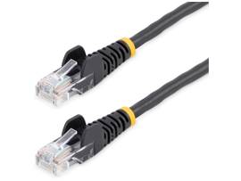 25FT BLACK CAT5E SNAGLESS PATCH CABLE