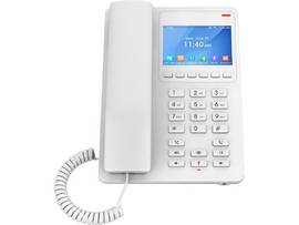 GRANDSTREAM DESKTOP HOTEL PHONE, 3.5 COLOR LCD, POE, WHITE