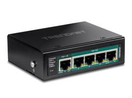 TRENDNET 5-PORT INDUSTRIALGIGABIT POE++ POWERED DIN-RAIL SWITCH WITH POE PASS-THROUGH
