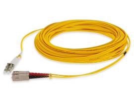 AddOn 1m LC (Male) to SC (Male) Yellow OM4 Duplex Riser Patch Cable