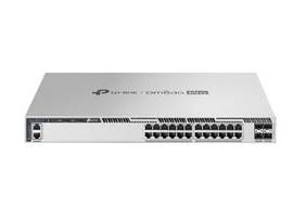 TP-LINK OMADA PRO 24-PORT 2.5G STACKABLE L3 MANAGED POE++ SWITCH WITH 4 25G SLOTS