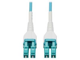TRIPP 100G DUPLEX MULTIMODE 50/125 OM4 ARMORED FIBER OPTIC CABLE LC/LC DUPLEX M/M LSZH AQUA 75 M 246 FT