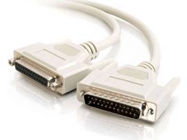 C2G 3FT DB25 M/F ALL LINES EXT CBL