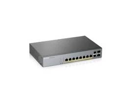 ZYXEL GS1350-12HP - 8-PORT GIGABIT POE+ L2 WEB MANAGED SWITCH (130W) W/2 SFP + 2 GBE UPLINK W/1Y NEBULA INCLUDED