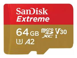 SANDISK SDSQXAH-064G-CN6MA,EXTREME USD,170/80MB/S,C10,UHS,U3,V30,A2,