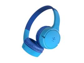BELKIN SOUNDFORM KIDS HEADPHONES, BLUE W/ CASE