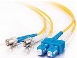 LEGRAND-ORTRONICS 4M SC-ST 9/125 OS2 DPX SM TAA FIBER-YELLOW