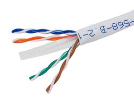 MONOPRICE 1000FT CAT6 UTP SOLID, (CMR), WHITE