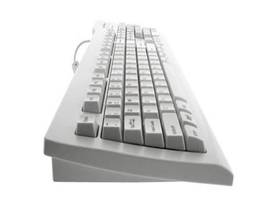 SEAL SHIELD SEAL CLEAN WATERPROOF KEYBOARD W/ KEY LOCKING FUNCTION - DISHWASHER SAFE - ISO /QWERTY / NORDIC / QUICK CONNECT USB CABLE / WHITE - CE / C