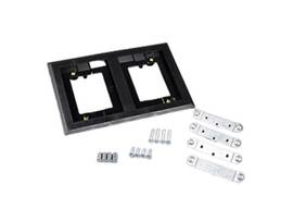 LEGRAND-WIREMOLD BLK POLY CPT FL 2-GANG