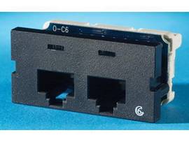 LEGRAND-ORTRONICS SII,CLRTY6,T568A/B 2PORT,BLK