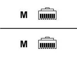 4.3M/14FT CAT5 RJ45 M/M ENET CBL