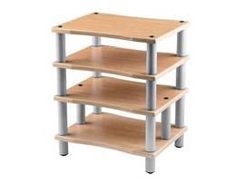 MONOPRICE MONOLITH BY MONOPRICE 4 TIER AUDIO STAND XL_ MAPLE