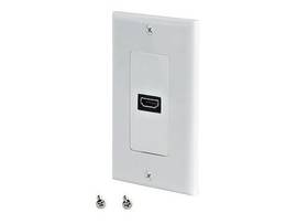 SINGLE OUTLET (F) HDMI WALL PLATE WHITE