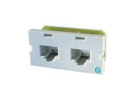 LEGRAND-ORTRONICS SII,CLRTY5E,T568A/B 2PORT,2/8P8CFG WHT