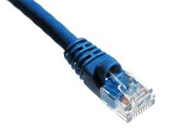 AXIOM 14FT CAT6A 650MHZ PATCH CABLE MOLDED BOOT (BLUE)