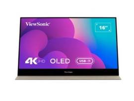 VIEWSONIC 15.6INCH 3840 X 2160P UHD PORTABLE MONITOR WITH 60W USB C AND MINI HDMI.