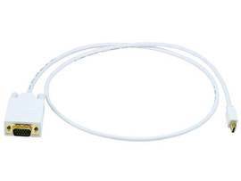 MONOPRICE MINI DISPLAYPORT TO VGA CABLE - WHITE3FT