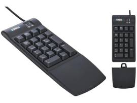 FREESTYLE2 KEYPAD (10-KEY) FOR PC & MAC - WITH DETACHABLE PALM SUPPORT - BLACK - NO USB HUB