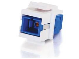 LEGRAND-ORTRONICS SNAP-IN SC FIBER KEYSTONE MOD WHT