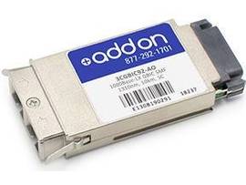 AddOn HP 3CGBIC92 Compatible TAA Compliant 1000Base-LX GBIC Transceiver (SMF, 13