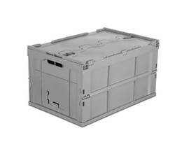 REL MOUNT-IT FOLDING PLASTIC STORAGE CRATE