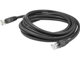 AddOn 3ft RJ-45 (Male) to RJ-45 (Male) Shielded Straight Black Cat6 STP Copper P
