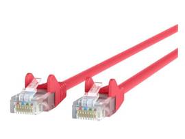 BELKIN CABLE,CAT6,UTP,RJ45M/M,100 ,RED,PATCH,SNAGLESS
