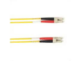 25m (82.0FT) LCLC YL OS2 SM Fiber Patch Cable INDR Zip OFNP
