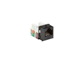 BLACK BOX CORP CAT6A KEYSTONE JACK, BLACK