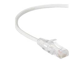 BLACK BOX CORP SLIM-NET CAT6 PATCH CABLE WHITE 1FT