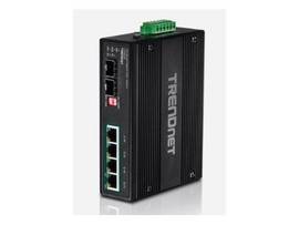 TRENDNET 6-PORT HARDENED INDUSTRIAL GIGABIT POE+ SWITCH /W 2 SFP (BOOST VOLTAGE FROM 12/24/48/VDC TO 55VDC)