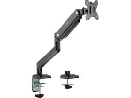 ROCSTOR ERGOREACH ED1 PREMIUM SINGLE MONITOR ARM, C-CLAMP & GROMMET - SUPPORTS UP TO 34 DISPLAY, 22LB -VESA 75X75 & 100X100MM-ALUMINUM
