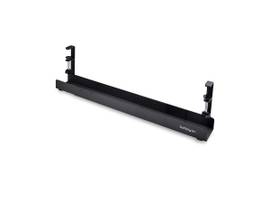 STARTECH UNDER DESK CABLE MANAGEMENT TRAY, LENGTH ADJUSTABLE CABLE ORGANIZER, CLAMP-ON INSTALLATION, NO DRILLING REQUIRED, POWER BAR HOLDER, BLACK