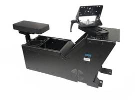 GAMBER KIT, 2012-2019 FORD PI UTILITY CONSOLE BOX, CUP HOLDER, ARMREST, 7160-0500. INCLUDES 3 FACEPLATES AND 3 FILLER PANELS.