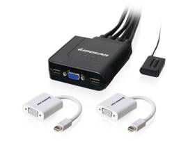 IOGEAR 2-PRT CBL VGA KVM W/ MINI