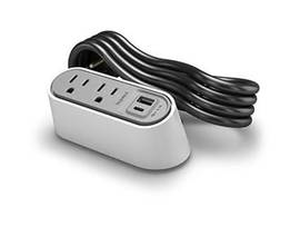 LEGRAND-WIREMOLD DESKTOP PWR CTR 2 OL USB A/C WH