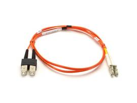 Multimode 50-Micron Duplex Fiber Optic Cable PVC LC SC 5-m 16.4-ft.