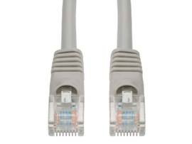 10ft RJ-45 (Male) to RJ-45 (Male) Straight Gray Cat5e UTP PVC Copper Patch Cable