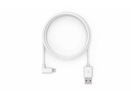 COMPULOCKS 6FT USB-C MALE TO 90 DEGREE LIGHTNING CHARGING CABLE RIGHT ANGLE WHITE