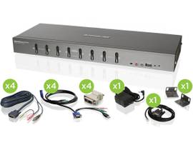IOGEAR SWTCH 8P DVI KVMP W/VGA SUPPRT
