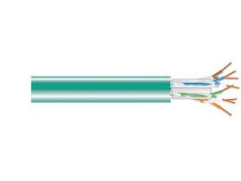 CAT6A 650-MHz Solid Bulk Cable UTP CMR PVC GN 1000FT Spool