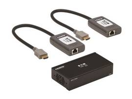 TRIPP 2-PORT HDMI OVER CAT6 EXTENDER KIT SPLITTER/2X PIGTAIL RECEIVERS 4K 60 HZ HDR 4/4/4 POC 230 FT 701 M TAA