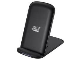 10W MAX QI-CERTIFIED 2 COILS WRLS STAND