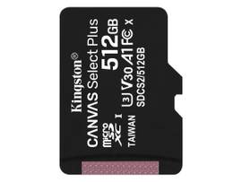 KINGSTON 512GB MICSDXC 100R A1 C10 SGL PK W/O ADP
